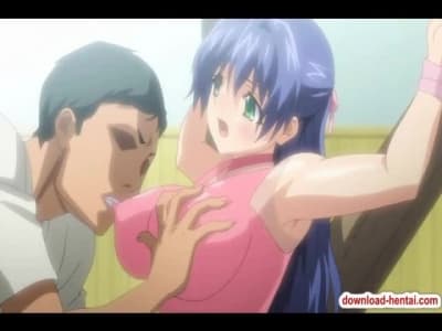 Niedliches Anime-Mädchen Wird Bei Einem Gangbang Hart Gepudert